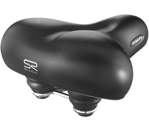 Selle de vélo de ville pour velotaf confortable avec la Selle Royal Journey noire adulte