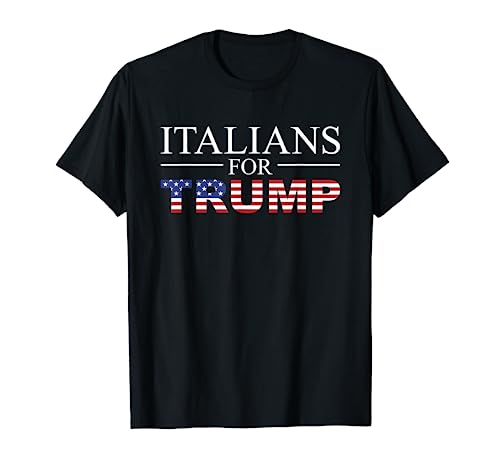 Italians For Trump Donald Trump 2024 Elezioni Magliett
