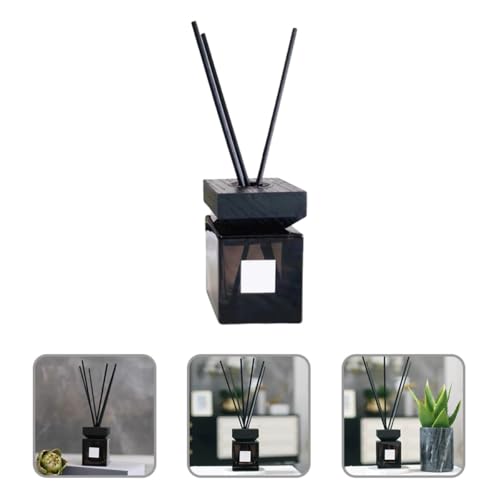 Botella Difusora de Aromaterapia de Vidrio 200ml con Tapa de Madera y Palitos miniatura 6