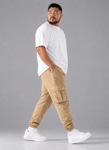 Image of INKKR Men Plus Size Cargo Pants || Plus Cargo Pants Cotton || 2XL-6XL