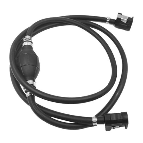 Bittwee 3/8' 6.56FT Car Fuel Line Assembly Kit, Auto Steel Fuel Line Hose Clamps Primer Bulb...