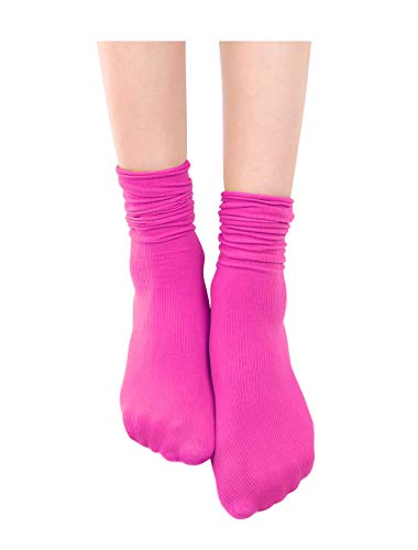 Image of uxcell Women Elastic Selvedge Cuffs Sheer Nylon Crew Socks 2 Pairs