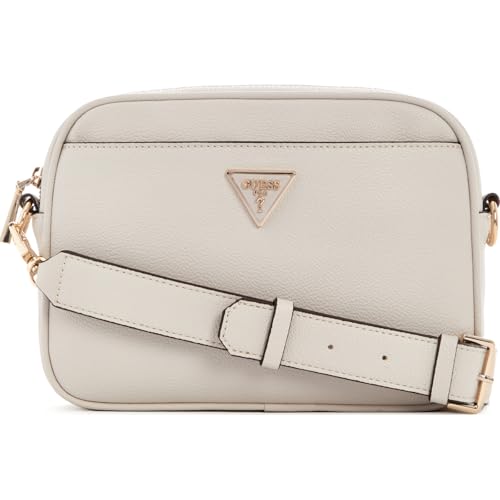 GUESS Umhängetasche Meridian Girlfriend Camera Bag Ivory hellgrau