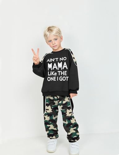 Image of TUEMOS Toddler Boy Clothes Sweatsuits Fall Winters Boy Outfits