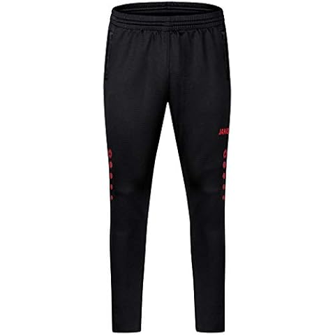 JAKO Men's Challenge Tracksuit Bottoms in Black/Red Cover
