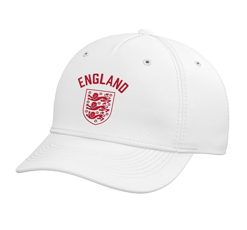 Officially Licensed England National Football Team Modern Adjustable Printed Baseball Hat White