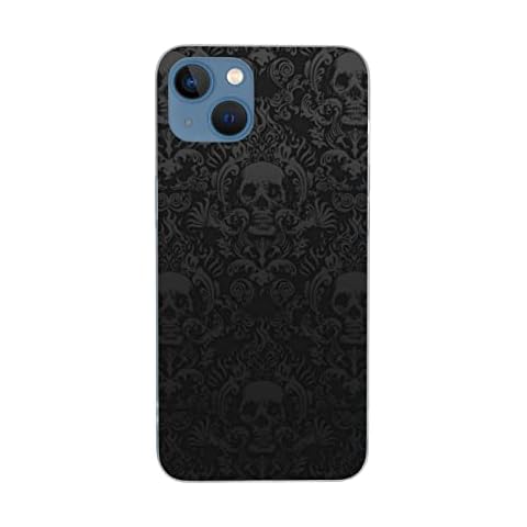 JEKYDOSD Gothic Wallpaper Skull Phone Case for iPhone 13 (6.1 in)/iPhone 13 Mini (5.4 in), Does Not Fall Off Protective Phone Scratch Resistant Cell Phone Case Cover