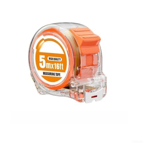 Image of 5m Dual Scale Tape Measure Metric for Imperial Steel Self-Locking Retractable Heavy Duty Construction Tool for Carpentry DIY(5 * 25mm)