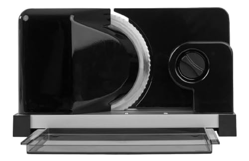 ritter icaro 5 Klappbarer elektrischer Allesschneider & Brotschneidemaschine aus Metall mit ECO-Motor, Made in Germany, Schwarz ritter icaro 5 Klappbarer elektrischer Allesschneider & Brotschneidemaschine aus Metall mit ECO-Motor, Made in Germany, Schwarz