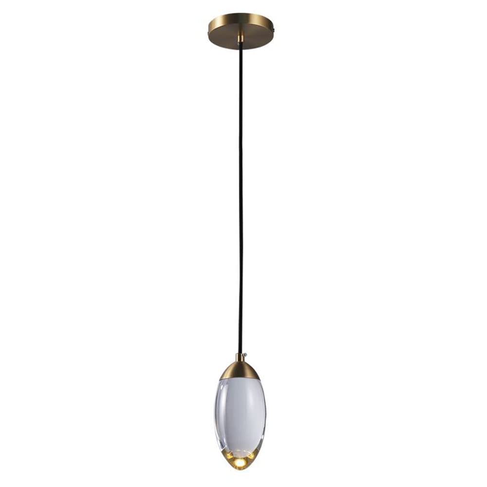 Kryształowa lampa wisząca LED Owalna wisząca lampa sufitowa Pojedyncza kuchnia wyspa Oprawa oświetleniowa, restauracja Sypialnia Jadalnia Bar Decor Zawieszone światła 3 tryb kolorów
