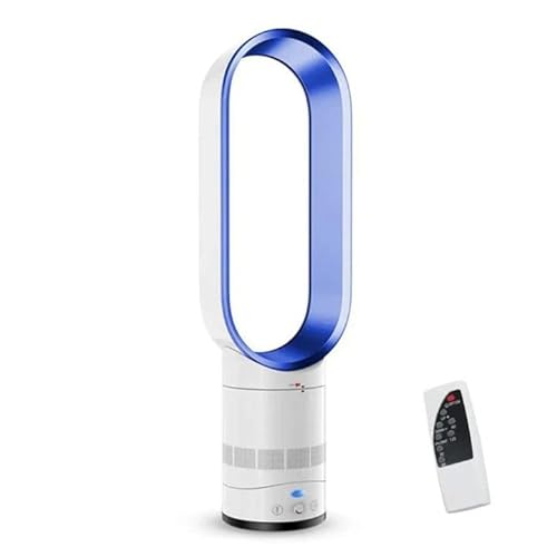 Rotorloser Ventilator mit Luftreiniger, 18-Zoll Turmventilator Leise mit Fernbedienung, 8 Geschwindigkeiten, 80° Oszillation, 8H Timer, LED-Anzeige, Bladeless Fan für Schlafzimmer, Büro (16\"-Blau) Rotorloser Ventilator mit Luftreiniger, 18-Zoll Turmventilator Leise mit Fernbedienung, 8 Geschwindigkeiten, 80° Oszillation, 8H Timer, LED-Anzeige, Bladeless Fan für Schlafzimmer, Büro (16\"-Blau)