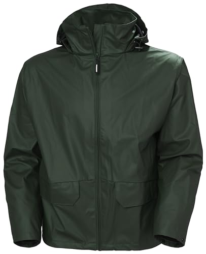 Image of Helly Hansen Workwear Voss Waterproof Mens Rain Jacket Featuring Full Stretch Fabric and Adjustable Hood