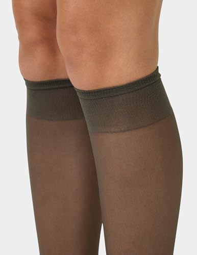 No Nonsense womens Sheer Knee High Value Pack With Comfort Top Pantyhose (pack of 10)