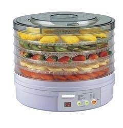 FEELING MALL Plastic Counter top Portable Electric Food Fruit Dehydrator Machine with 5 Tray Adjustable Thermostat