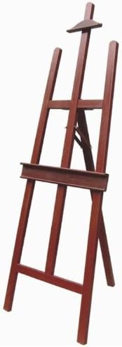 Caballete de madera de la galería del museo de la caoba para la exhibición que dibuja la pintura