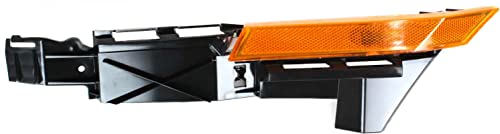 Evan Fischer Bumper Retainer Compatible with 2006-2009 Ford Fusion, Fits 2006-2009 Mercury Milan Cover with Side Marker Light Front, Driver Side FO1026107, FO2550142