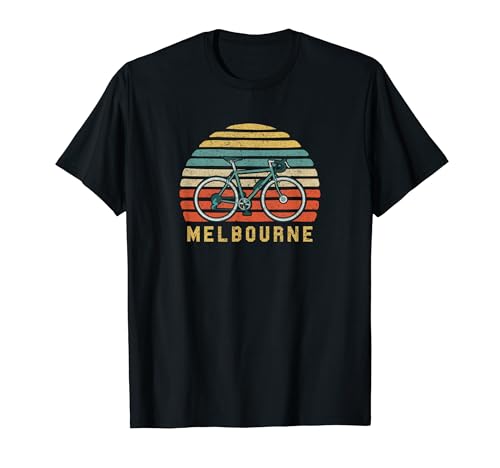 Vintage Retro Bike Melbourne Australia T-Shirt Cyclist