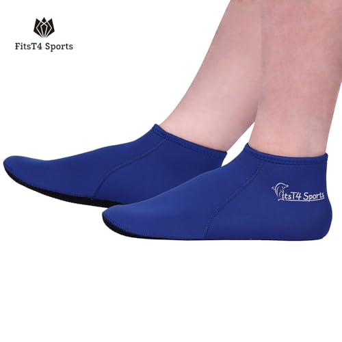 image for FitsT4 Sports Neoprene Water Socks 3mm Snorkel Fin Anti-Slip Sock Swim