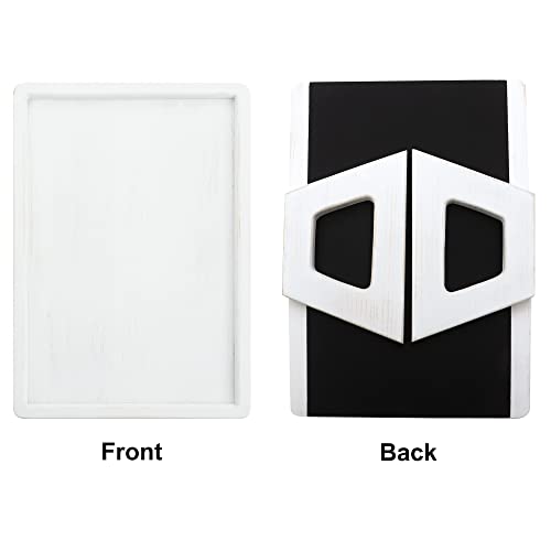 Phoenancee Couch Armrest Table,Sofa Tray Table Clip On Arm,Wooden Side Table For Eating Drinks Snack Tv Remote Controls Holder,Rectangular,Foldable,Super Stable,Not Suitable For Chairs(White) #TOP7