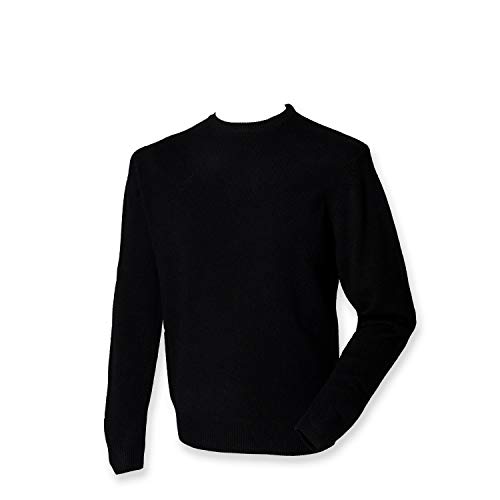 Henbury H735 maglione a girocollo da uomo, in lana...