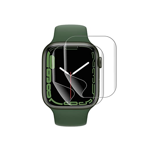 Image of BLACKSHEEP 2 Pack Membrane For Apple Watch Series 7 / Series 8 / Series 9, 41mm Full Screen Coverage Flexible Watch Screen Protector with Easy Installation Kit