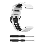 Correas de repuesto compatibles con Garmin Fenix 7X Fenix 6X GPS Fenix 6X PRO Watch Correa de silicona de 26 mm Correa de liberación rápida con herramienta, Plástico