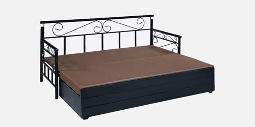 Image of 3 Seater Metal Sofa Cum Bed with Hydraulic Storage | King Size Sofa Cuma Bed | 3 Seater Sofa Set, Metal Sofa Set for Living Room