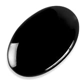 KALIFANO Obsidian Palm Stone with...