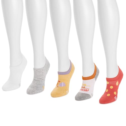 MUK LUKS Womens Set of 5 Pickleball No Show Socks3