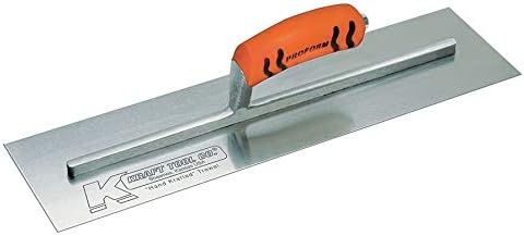 Kraft Tool Concrete Trowel, Square, 4 x 14 in, Steel - CF217PF