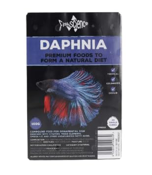 Frozen Fish Food Mix, Tropical & Coldwater, Bloodworm, Mysis, Brine Shrimp, Daphnia, Tubifex, Tropical Sextet (5, Daphnia)