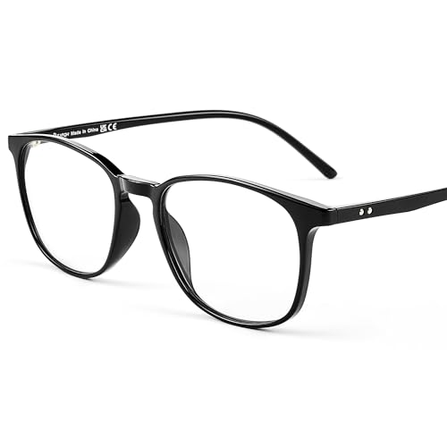 Image of Blue Light Blocking Glasses for Women Men, Square Thick Frame Anti Eyestrain & UV Glare JF6218