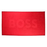 100% algodón Boss - Toalla de playa, color rojo