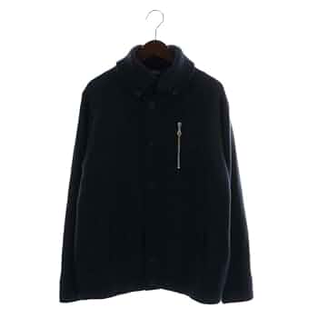 Christian Dior 中綿ニットジャケット M ウール 紺色 Christian Dior 中綿ニットジャケット M ウール 紺色 Christian