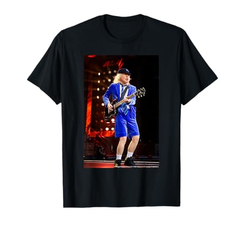 Image of AC DC Rock Legend Schoolboy Guitar Solo Stage T-Shirt