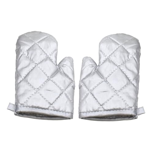 STOBAZA Set of 2 Child-Friendly Oven Mittens Cookware Gloves Heat Protection Microwave Stove Mittens for Winter