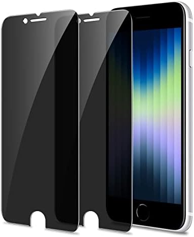 YMHML [2 Pack Privacy Screen Protector for iPhone SE 2020 2nd / 2022 3rd Generation, iPhone 8, iPhone 7 /6s/6, 4.7 Inch, Anti-spy Tempered Glass Film