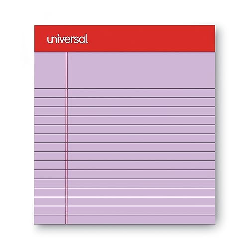 Bloc-notes perforé universel coloré Unv35854 avec feuilles détachables de couleur