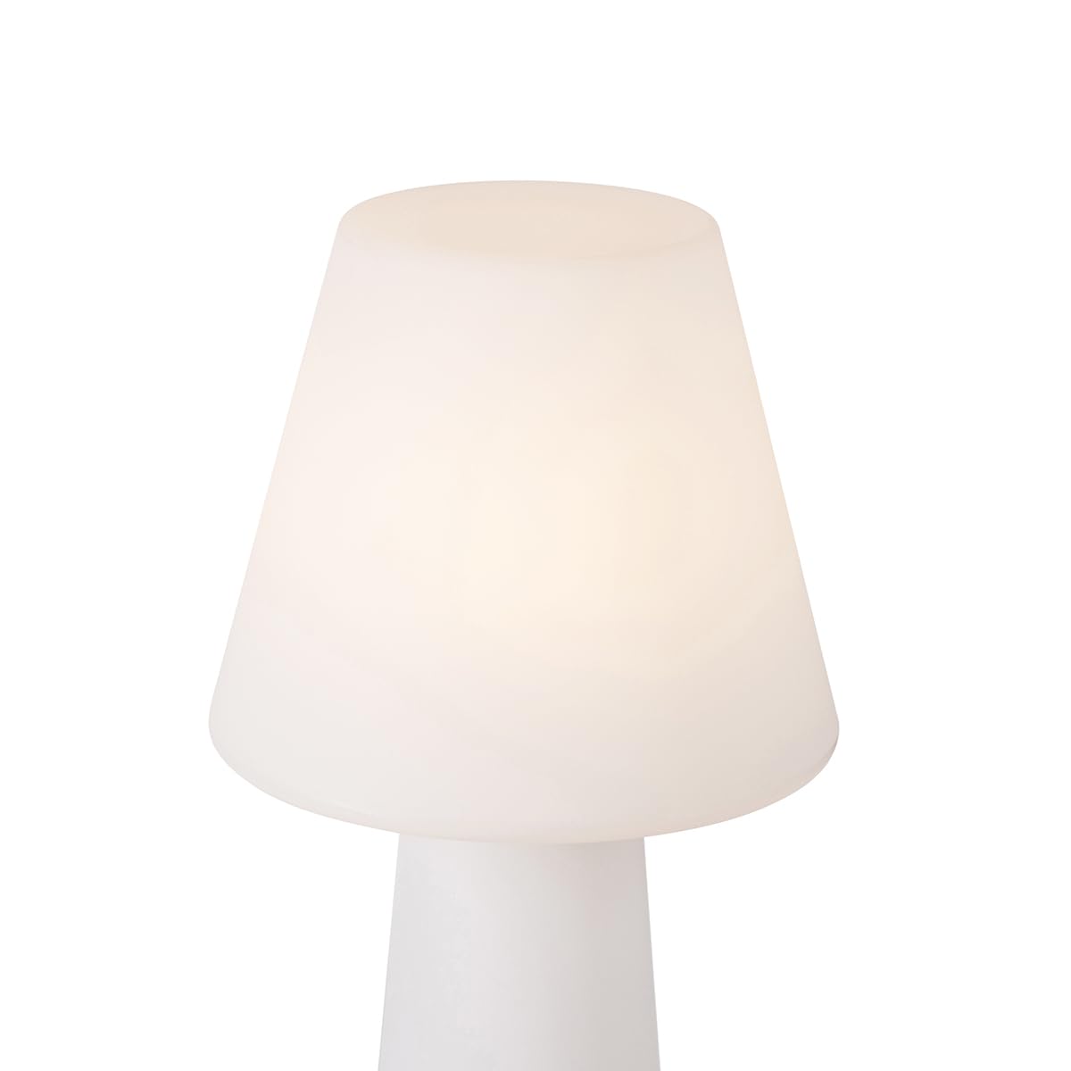 Qazqa Modern außen Stehleuchte, Stehlampe für den Garten - Katrijn - Weiß, max. 23W, Geeignet für LED, 110cm, IP44, Rund, 2-flammig