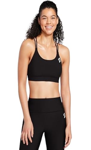 Peloton Padded Strappy Sports Bra, Low-Medium Support Activewear for Women for Daily Workouts or Casual Wear