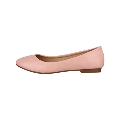 Elara Damen Ballerina Bequeme Slip Ons Flach Chunkyrayan P B3039 Pink 37