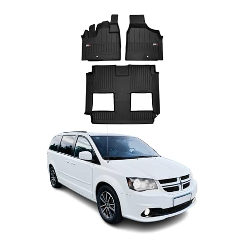 Tapis de sol caoutchouc Dodge Grand Caravan pour voyages en famille OMAC