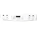 318313803 Range Control Panel and Overlay (White) Genuine Original Equipment Manufacturer (OEM) Part White