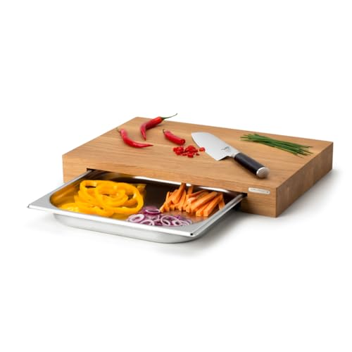 Planche à découper avec plateau de cuisine Continenta rectangulaire