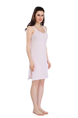 Image of Splash Cotton Rich Camisole Slip for Women| Long Kurti Slip /Suit Slip /Camisole Slip Knee Length - 139
