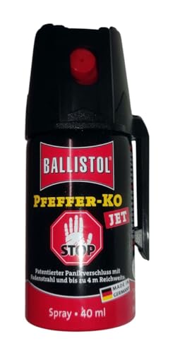 KO Pfefferspray Jet | Fog Verteidigungsspray | Abwehrspray Hundeabwehr | zur Selbstverteidigung | Sparset | Made in Germany (Jet 40 ML 2 Stk)