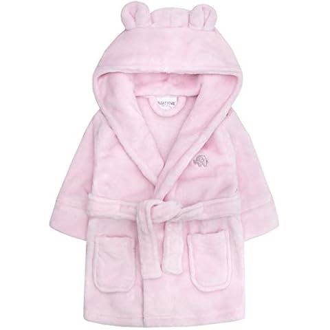 Lora Dora Baby Girls Hooded Fleece Dressing Gown Pink 6-12 Months Cover