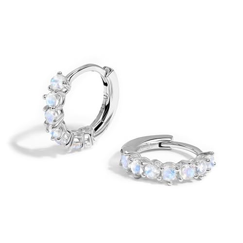 Moon Magic | Authentic Moonstone Earrings for Women | Black Obsidian, Onyx Earrings and studs| 18K Rose & Yellow Gold | Sterling Silver Moonstone Jewelry for women