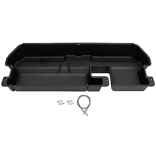 BURANIFUSION for Toyota for Tundra 2007-2020 Double Cab Under Seat Storage Box (Plastic,Black) WEF1684