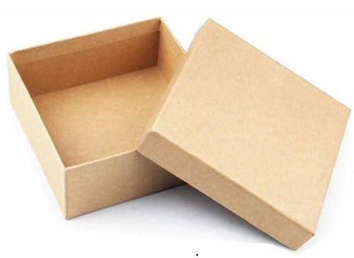 Brown Kapaboard Square Box with Jali inside Set/4 size 8 x 8 x 4 inch with top cover-image-14